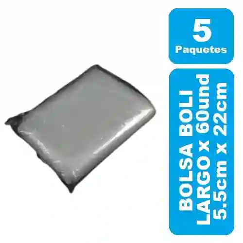 Bolsa Para Boli Largo 5 Paquetes X 60und