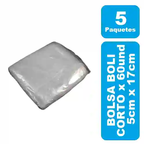 Bolsa Para Boli Corto 5 Paquetes X 60und