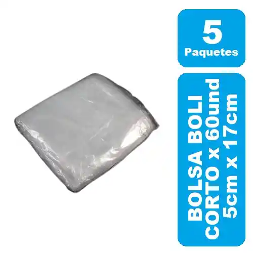 Bolsa Para Boli Corto 5 Paquetes X 60und