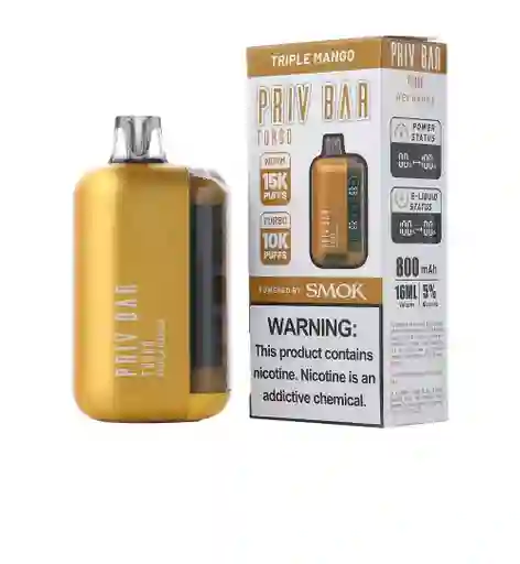 Vaporizador Priv Bar 15.000 Puffs Triple Mango
