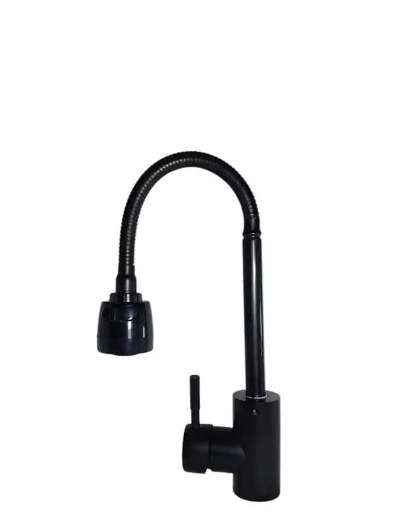 Monocontrol Lavaplatos Negra Flexible 2 Chorros
