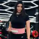 Cinturon Cuero Pesas Gym Powerlifting Hebilla Palanca Rosado