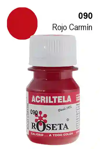 Pintura Acriltela Rojo Carmin