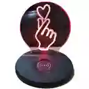 Luz Inalambrica Mano Corazón 3d Con Cargador