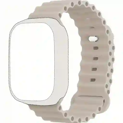 Pulso Apple Watch Blanco Crudo Ocean Band 42/44/45/49 Mm