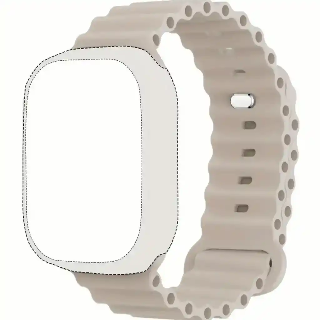 Pulso Apple Watch Blanco Crudo Ocean Band 42/44/45/49 Mm