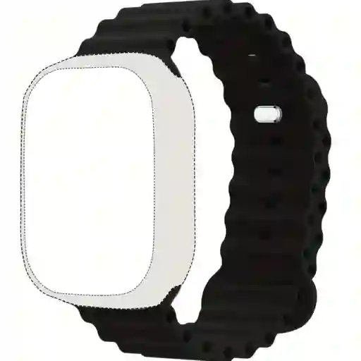 Pulso Apple Watch Negro Ocean Band 42/44/45/49 Mm
