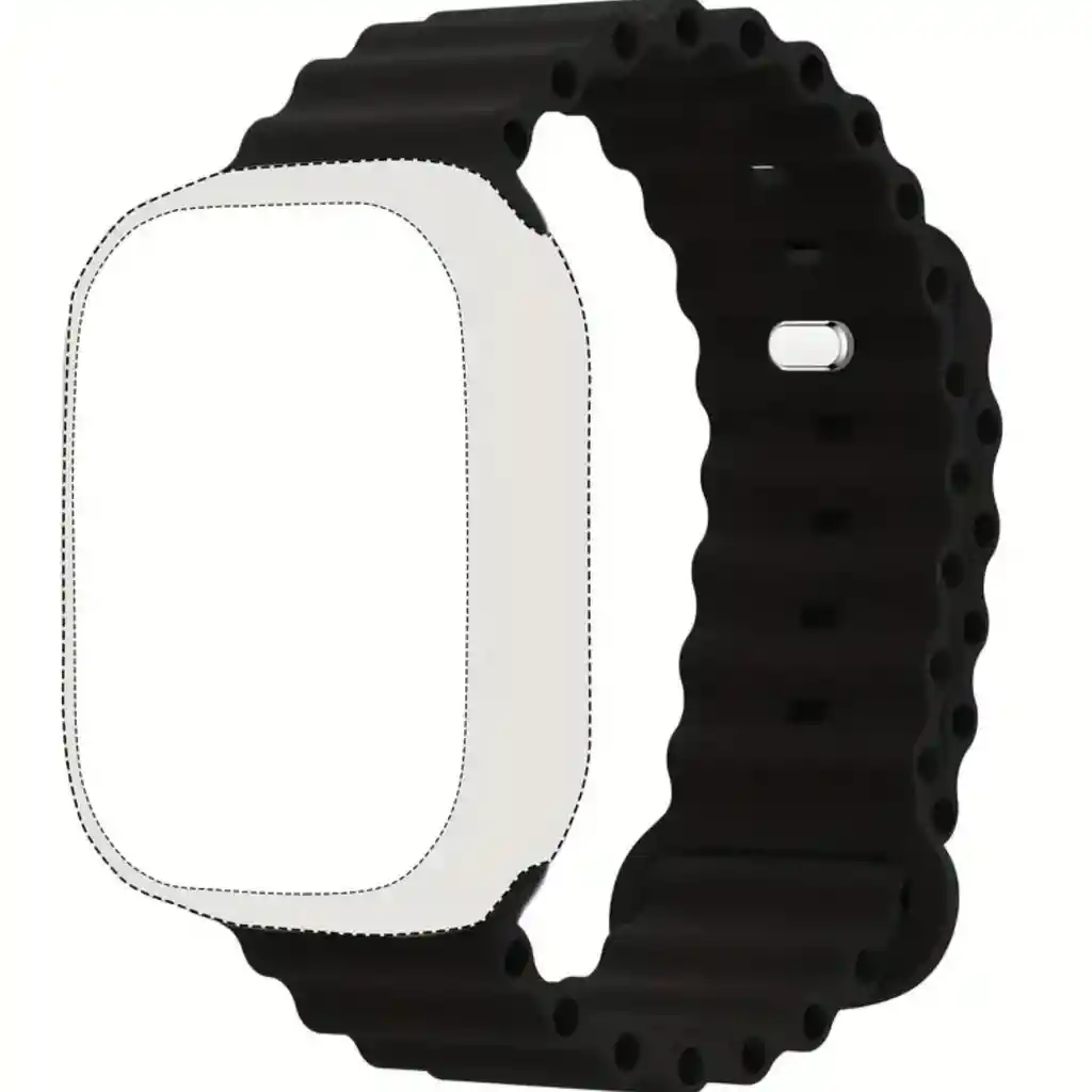 Pulso Apple Watch Negro Ocean Band 42/44/45/49 Mm