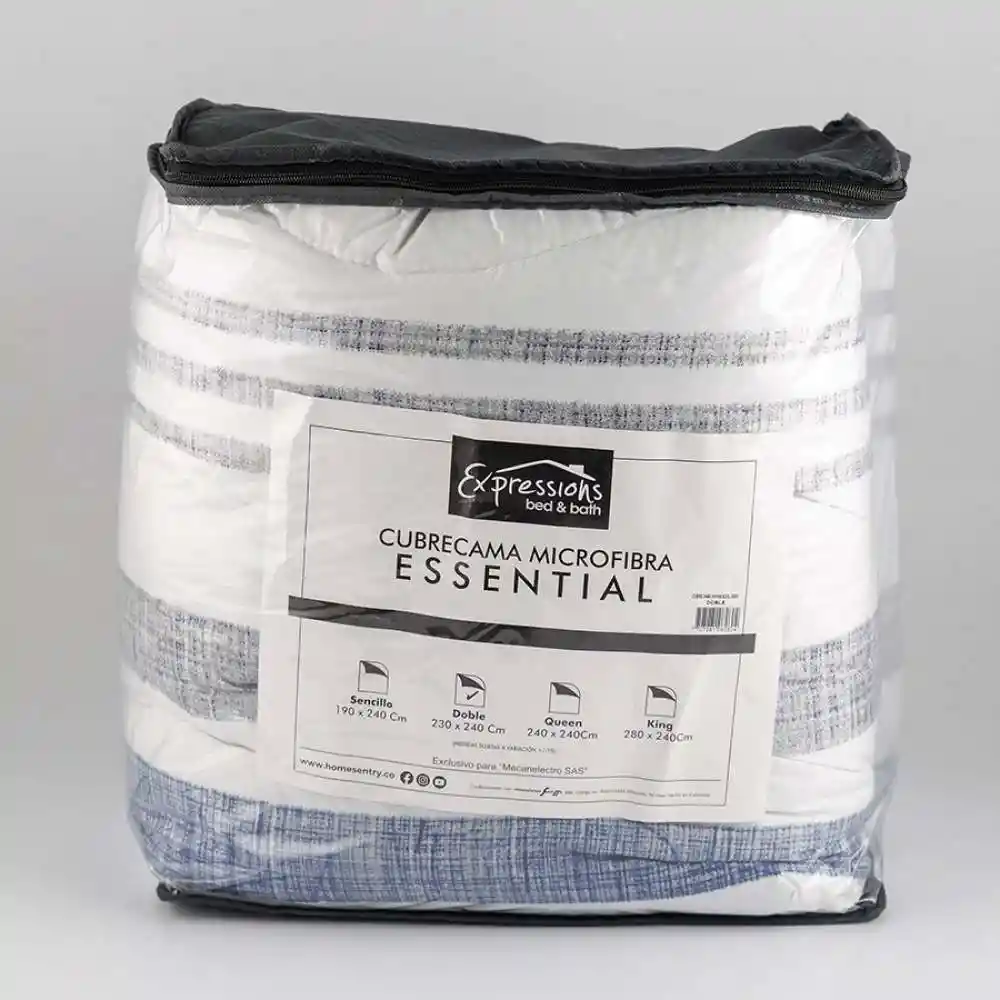 Cubrecama Expressions Rayas Doble 230x240cm Microfibra