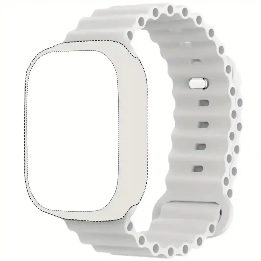 Pulso Apple Watch Blanco Ocean Band 42/44/45/49 Mm