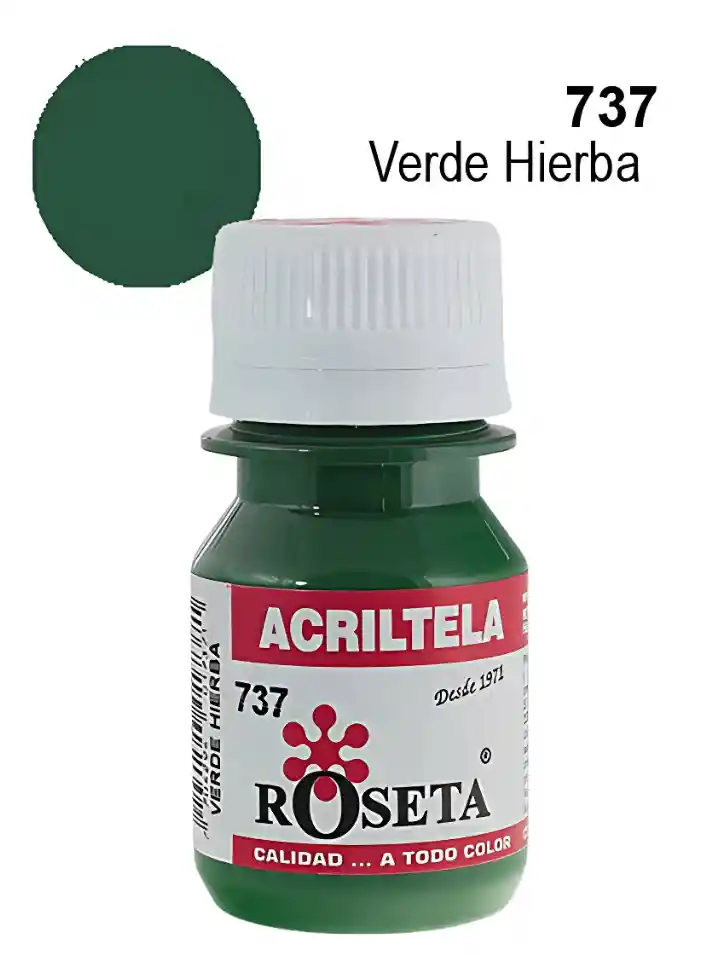 Pintura Acriltela Verde Hierba