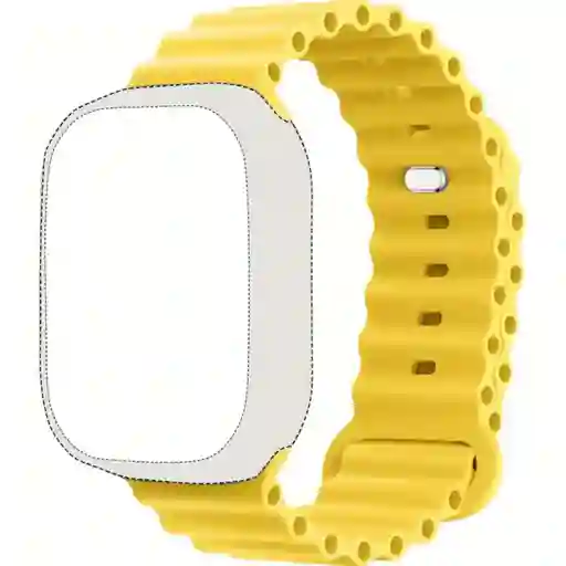 Pulso Apple Watch Amarillo Ocean Band 42/44/45/49 Mm