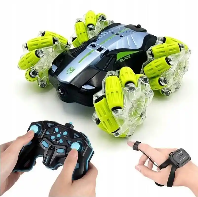 Carro Acrobacias 360° Con Sensor De Manilla Y Control Remoto