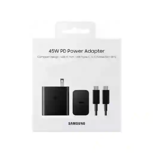 Cargador Samsung Tipo C A Tipo C Super Carga Rápida 45w Original