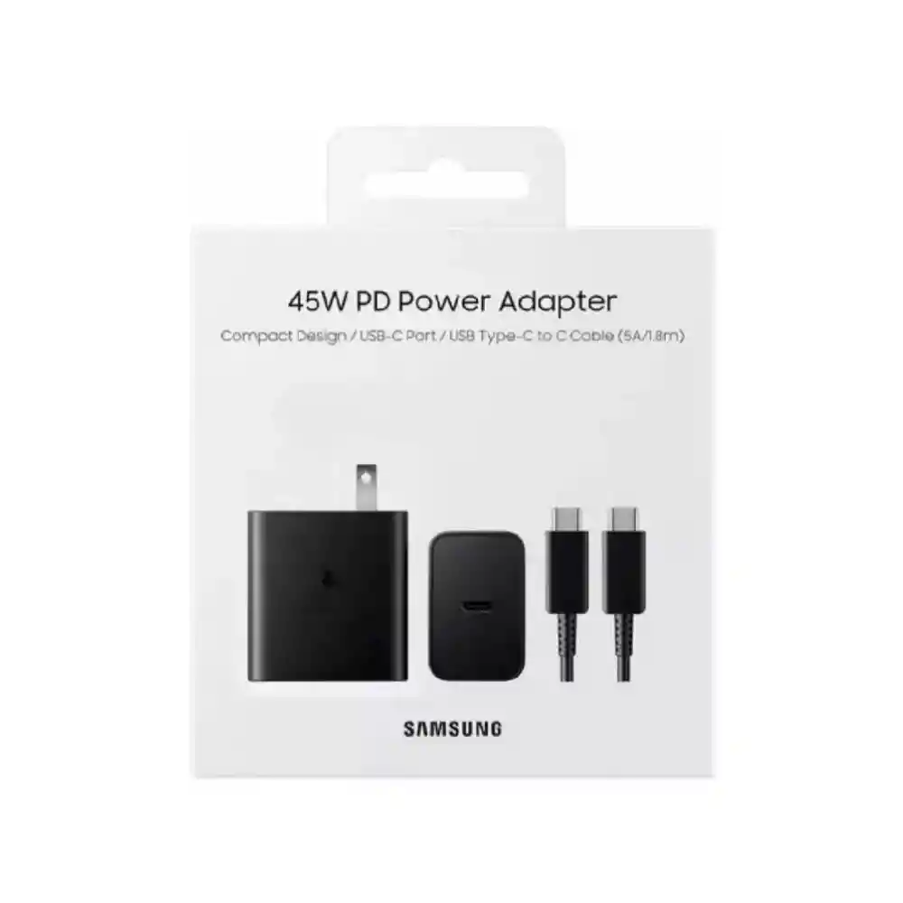 Cargador Samsung Tipo C A Tipo C Super Carga Rápida 45w Original