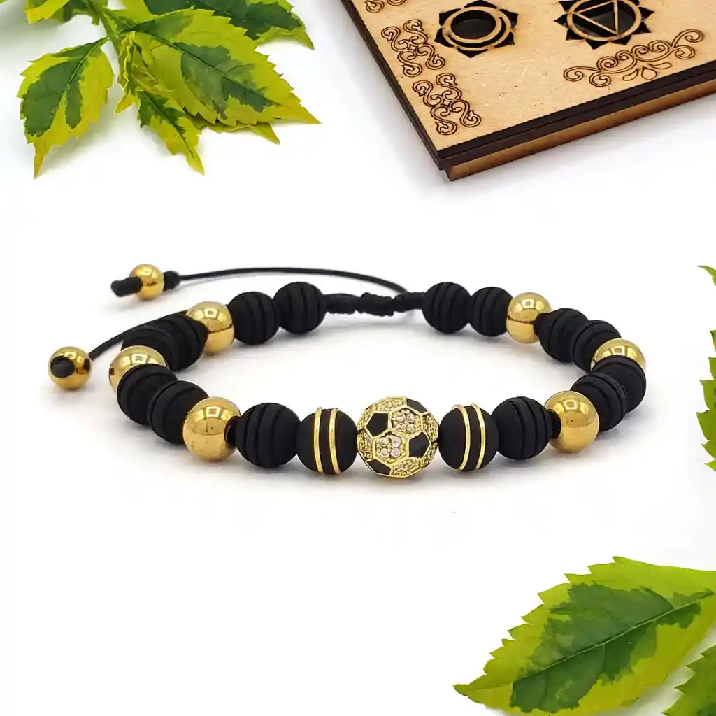 Pulsera Balón Futbol Neopreno Acero