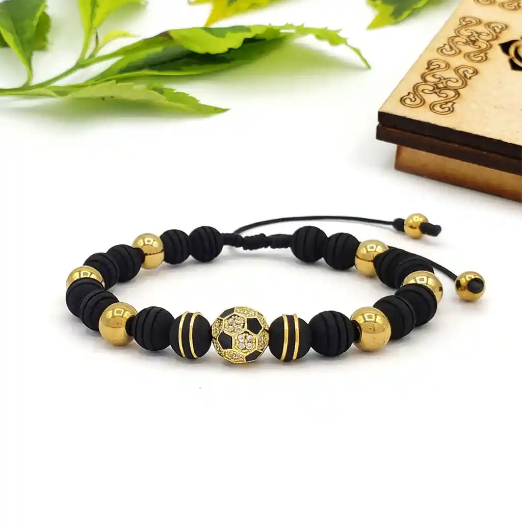 Pulsera Balón Futbol Neopreno Acero