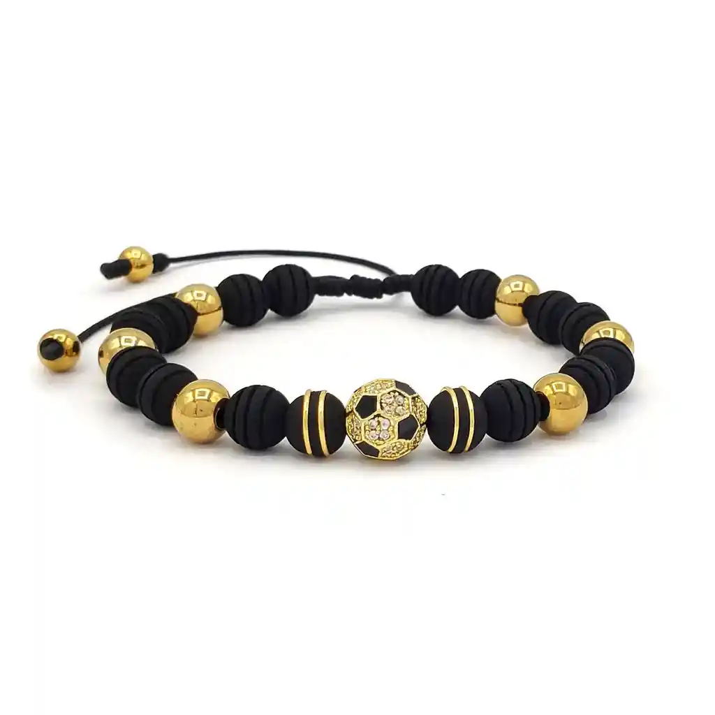 Pulsera Balón Futbol Neopreno Acero