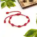 Pulsera 7 Nudos Para Niños Hilo Rojo Protección Buena Suerte
