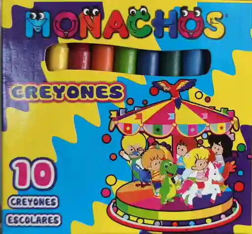 Crayones Monachos 10 Colores