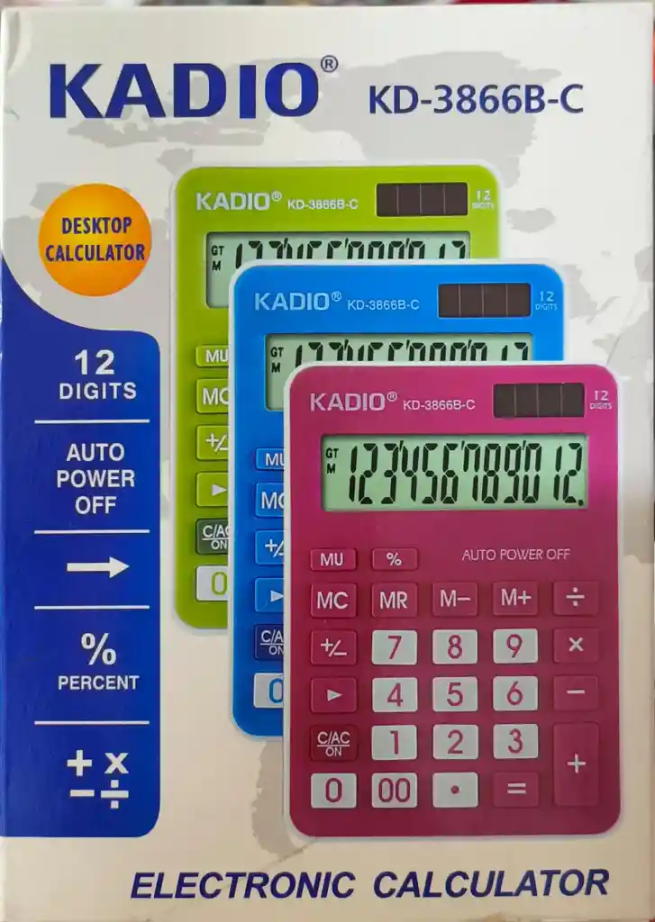 Calculadora Kadio Kd-3866b-c