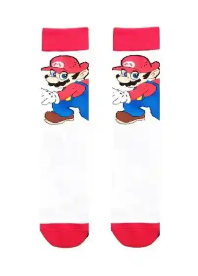 Regalo Calcetines Divertidos Animados Mario Bross Grande