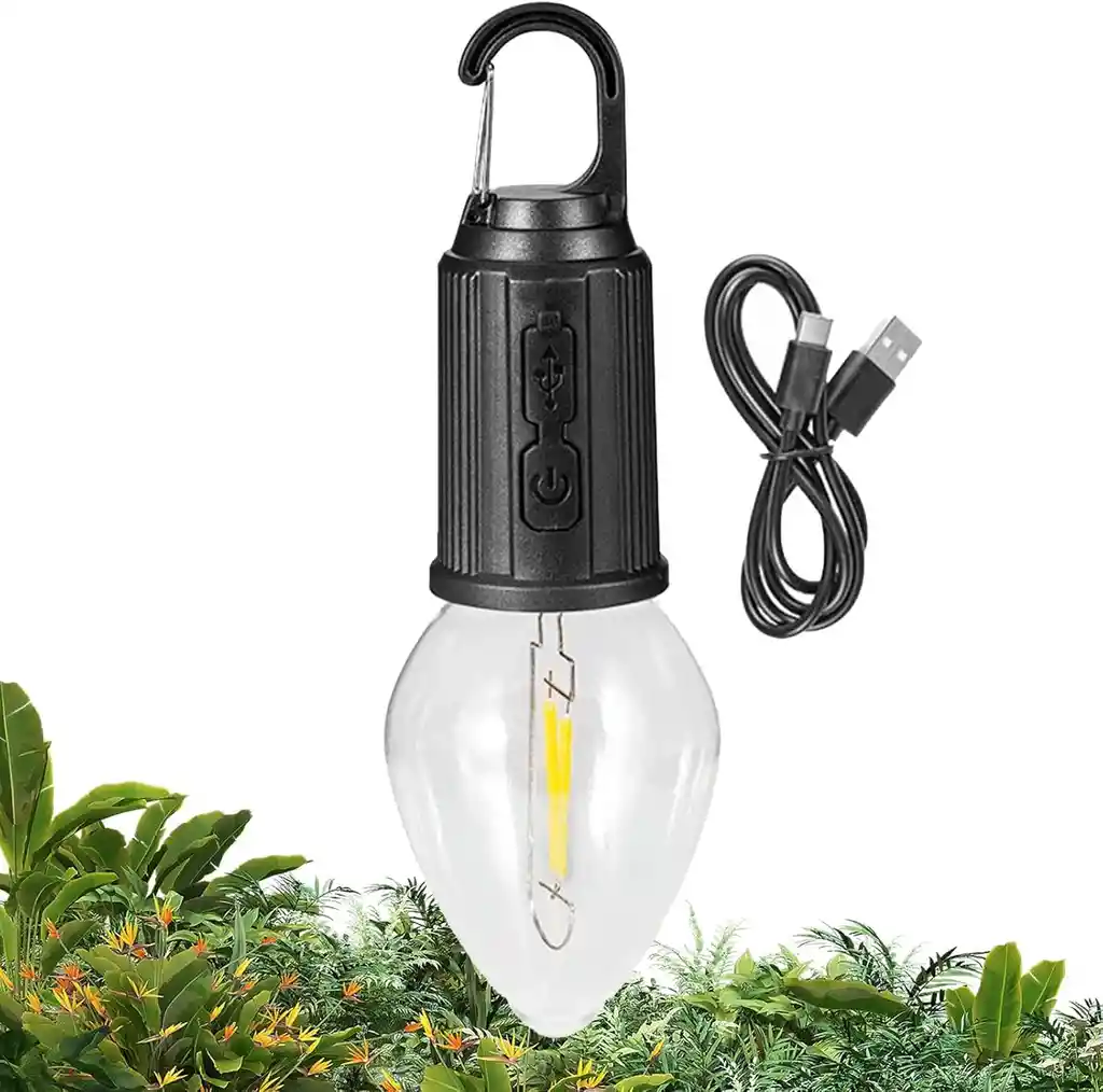 Lampara Portátil Tipo Ampolleta Led Camping Recargable