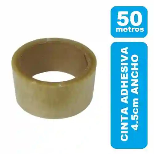 Cinta Adhesiva Transparente 50 Metros