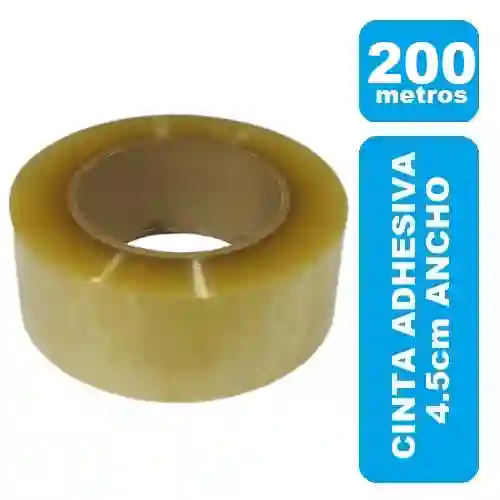 Cinta Adhesiva Transparente 200 Metros