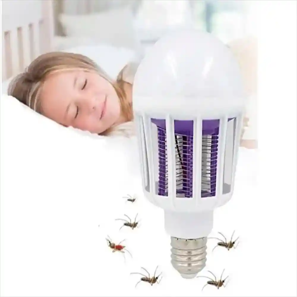 Bombillo Luz Mata Zancudos Antimosquitos Atrapa Insectos