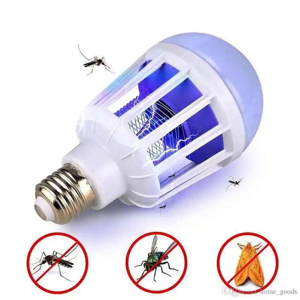 Bombillo Luz Mata Zancudos Antimosquitos Atrapa Insectos