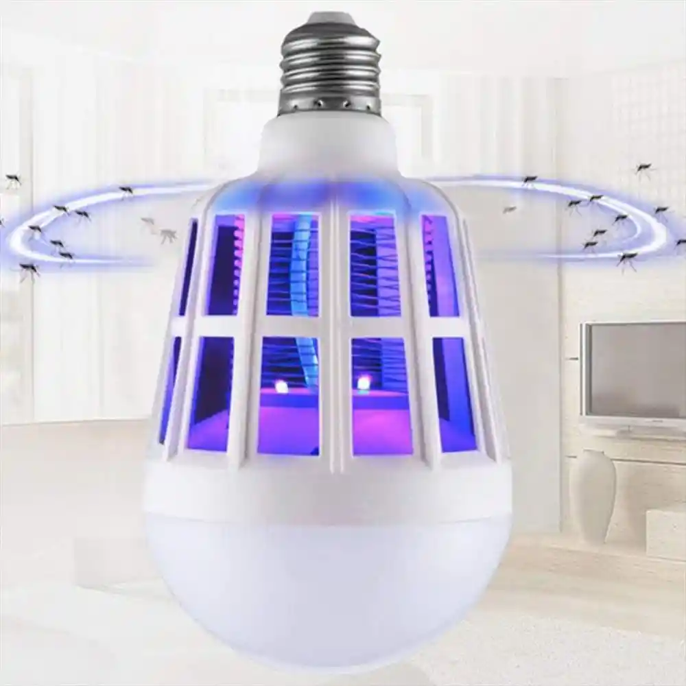 Bombillo Luz Mata Zancudos Antimosquitos Atrapa Insectos