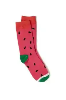 Regalo Calcetines Divertidos Animados Sandia Rosa