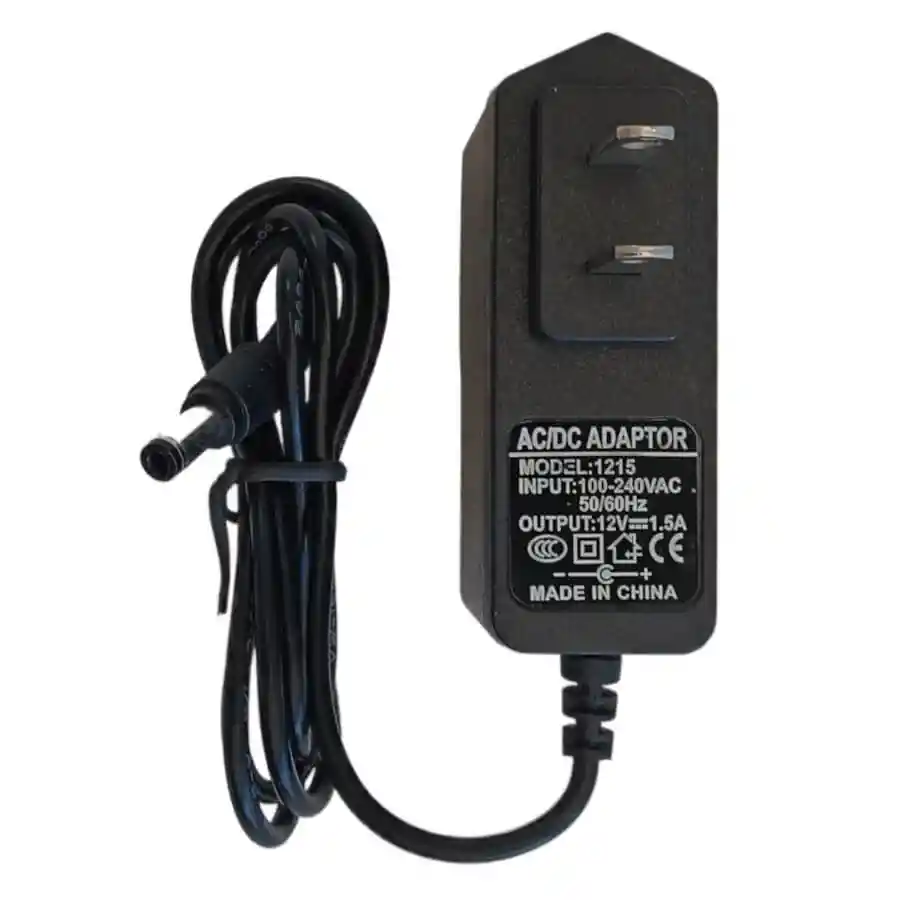 Adaptador De Poder 12v 1.5a Con Punta 5.5*2.5mm (cámaras, Tarjetas, Arduino)