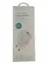 Cargador De Pared Con Entrada Usb Devia En Blanco