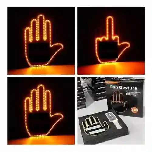 Letrero Led De Dedo Medio Para Automovil, Camión Luz Led
