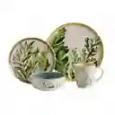 Vajilla Corona Siena Multicolor 16 Pz Ceramica