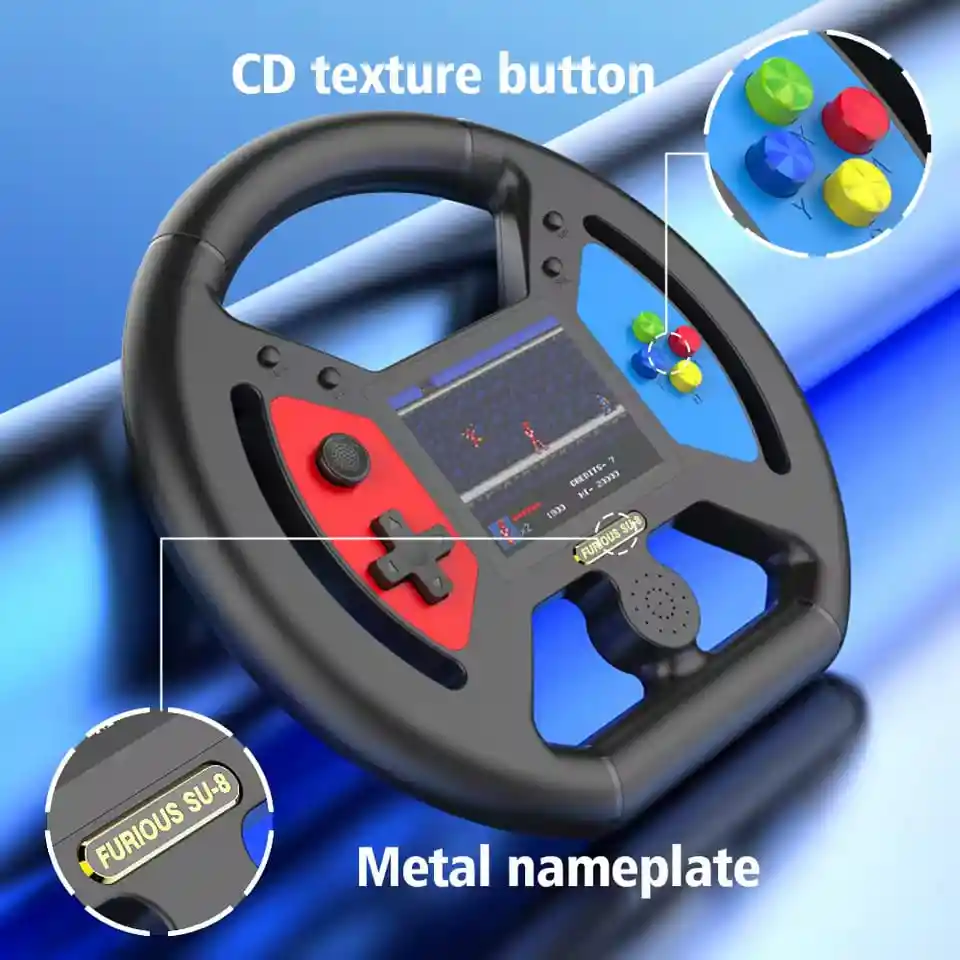 Game Boy Videojuegos Retro 1 Dual Consola Control Volante Portatil