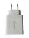 Cargador Para Pared Con 2 Puerto Usb, Tipo-c En Blanco