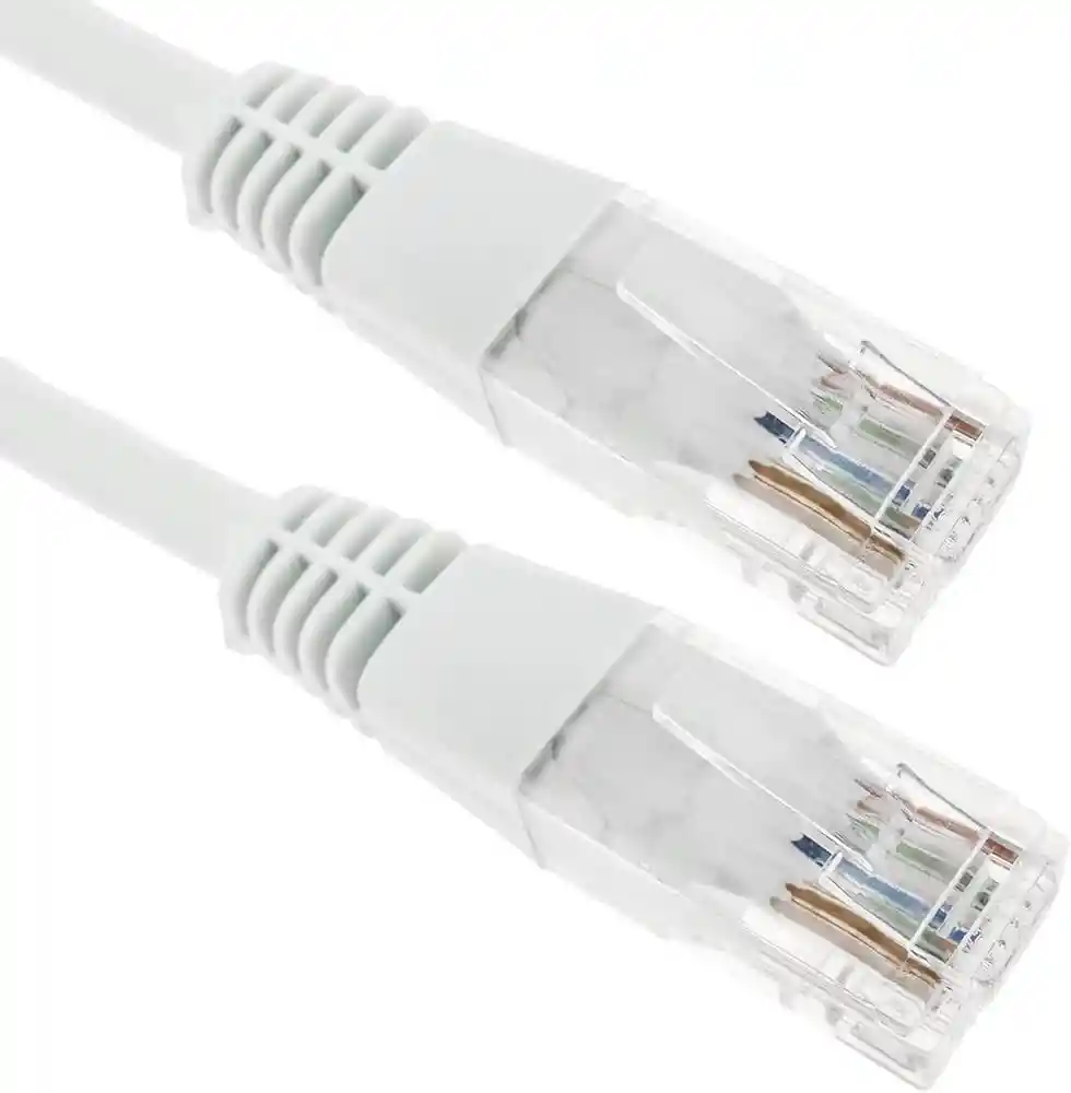 Cable De Red/internet Color Blanco Cat6 3 Metros
