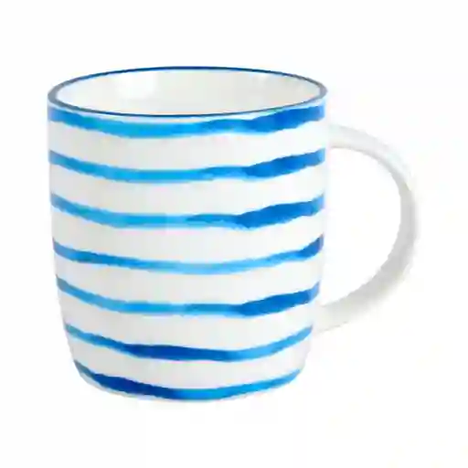 Mug Taza Expressions Cm Azul 340 Ml Porcelana
