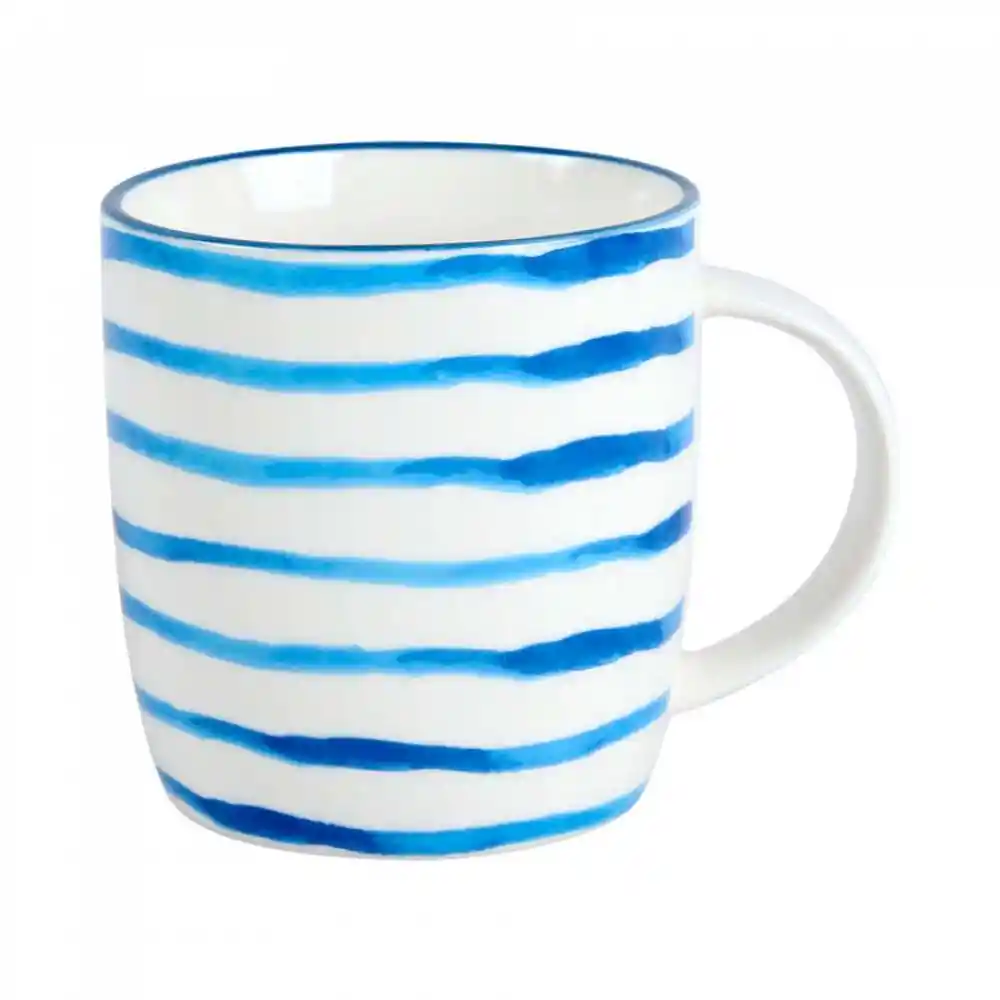 Mug Taza Expressions Cm Azul 340 Ml Porcelana