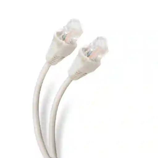 Cable De Red/internet Color Blanco Cat6 5 Metros