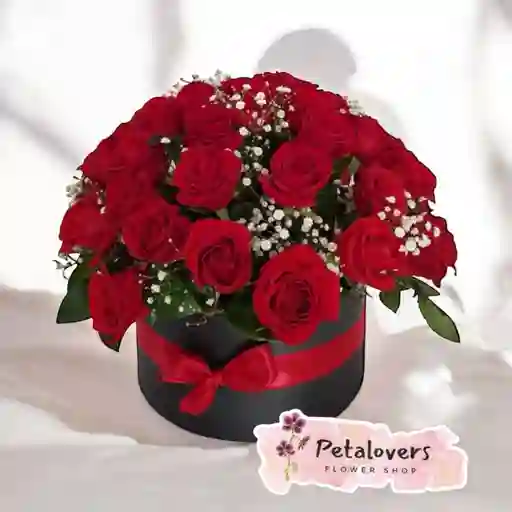 Flores Caja De 24 Rosas Rojas