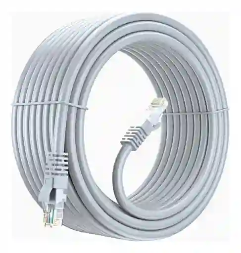 Cable De Red/internet Color Blanco Cat6 15 Metros