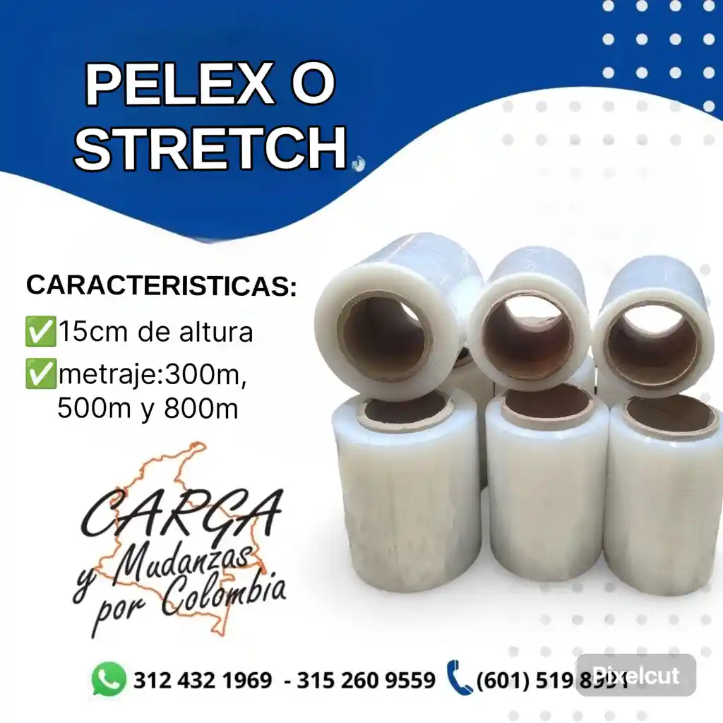 Vinipel-pelex Transparente 15 Cm X 800 Mts - Embalaje