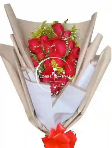 Ramillete De Rosas Rojas X24