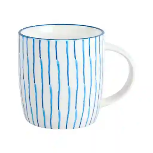 Mug Taza Expressions Cm Azul 340 Ml Porcelana