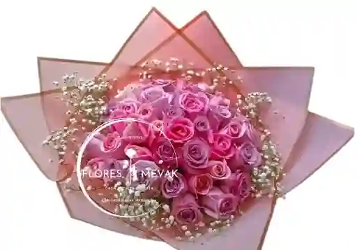 Bouquet De 48 Rosas Pastel