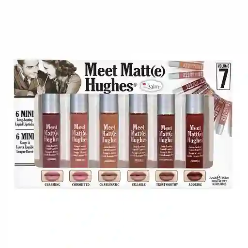 Kit De Labiales Mate The Balm Meet Matte Hughes Volumen 7 Mini